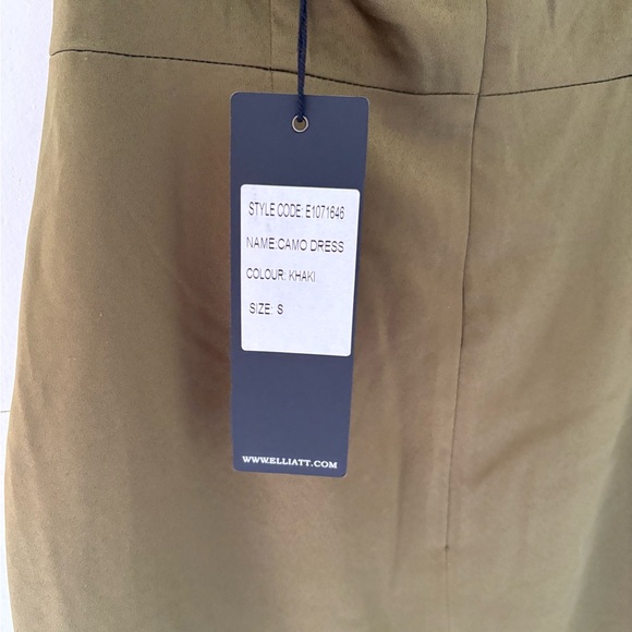 ELLIATT Camo Dress in Khakai - Picture 8 of 12